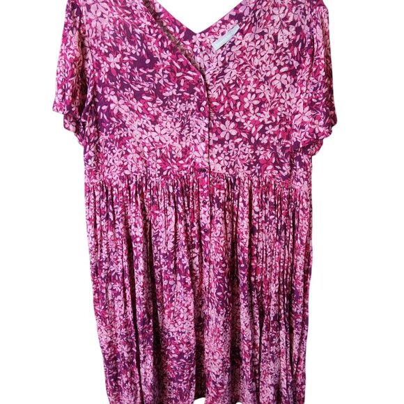 Woman Within Dresses & Skirts - Woman Within Womens Floral Design Short Sleeve Summer Dress Size 16W